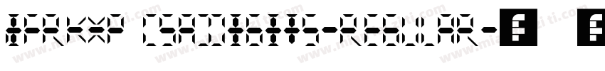 JFRKXP CSADigits-Regular字体转换
